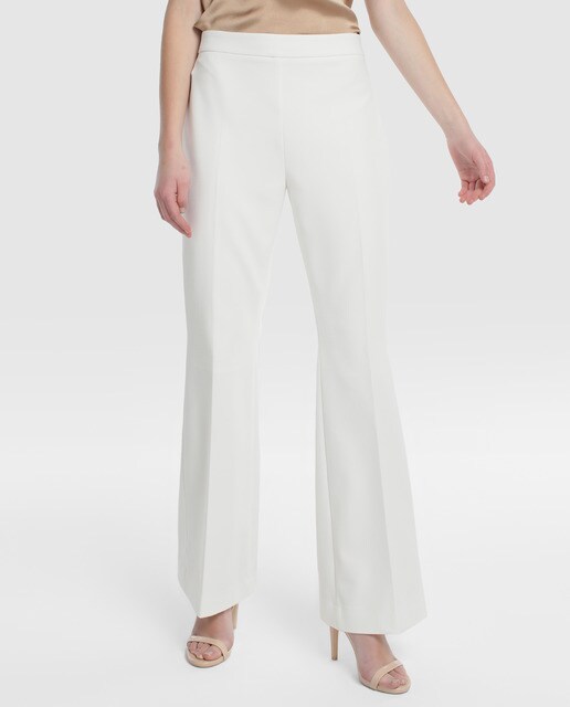 Pliegue Tintoretto Mujer De Ancho Con Delantero Pantalon XiuOPkZ