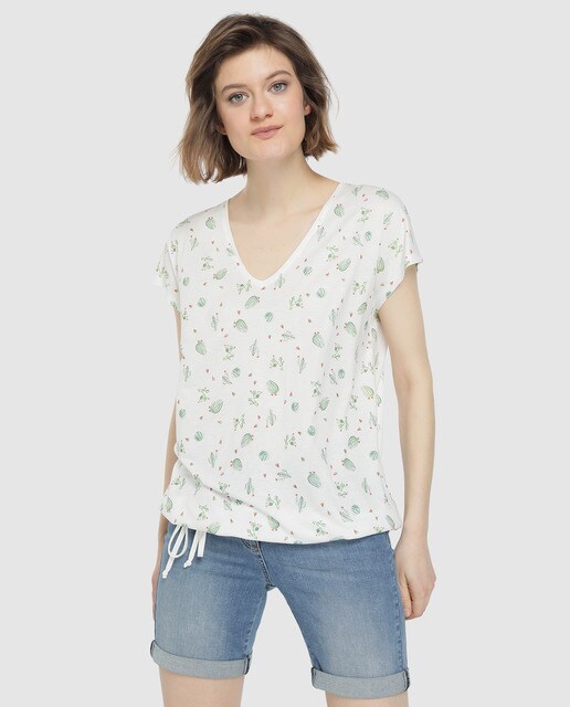 camiseta cactus mujer