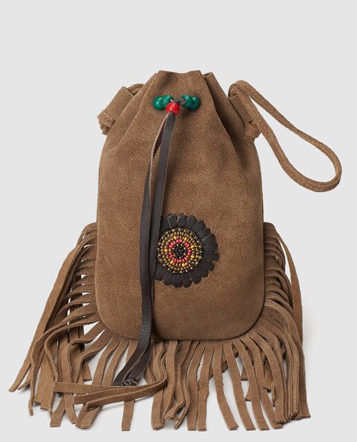 leather crossbody purse with fringe