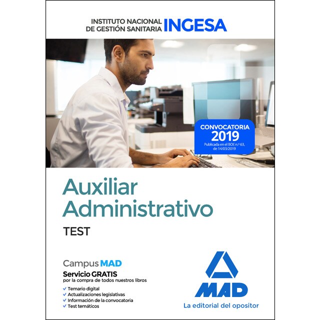 Auxiliar administrativo del instituto nacional de gestión sanitaria (ingesa) (Tapa blanda)