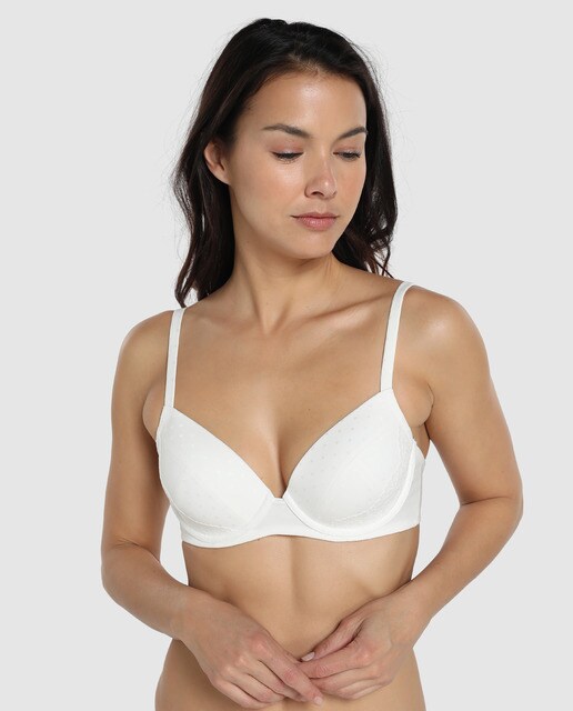 Soutien de copa moldada Belle branco