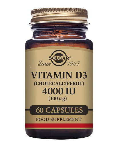 60 Cápsulas vegetales Vitamina D3 Solgar