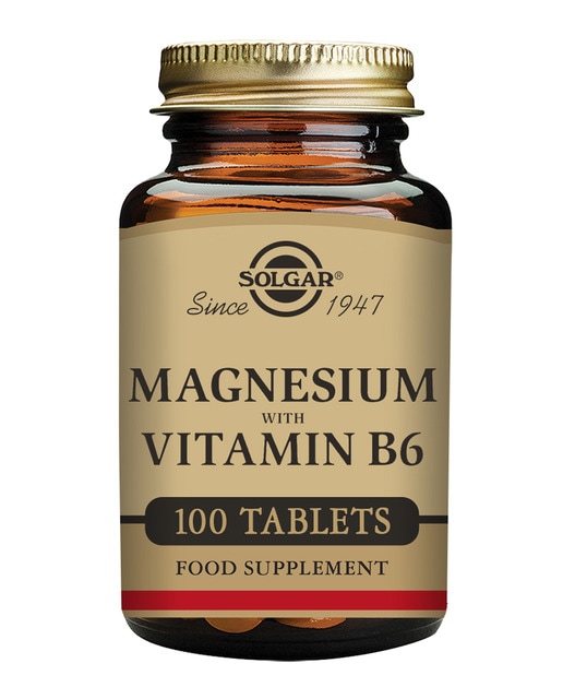 100 Comprimidos Magnesio + Vitamina B6 Solgar