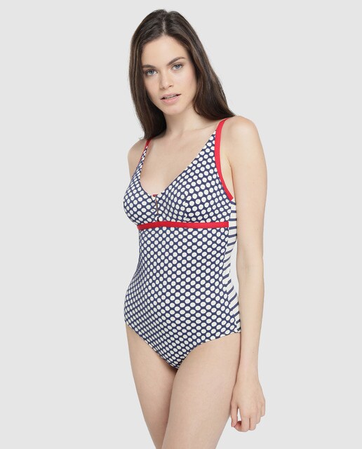 Bañador Azul De Mujer Wakana Marino m8n0wNvO