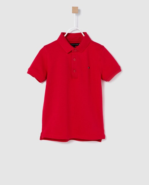 tommy hilfiger red polo