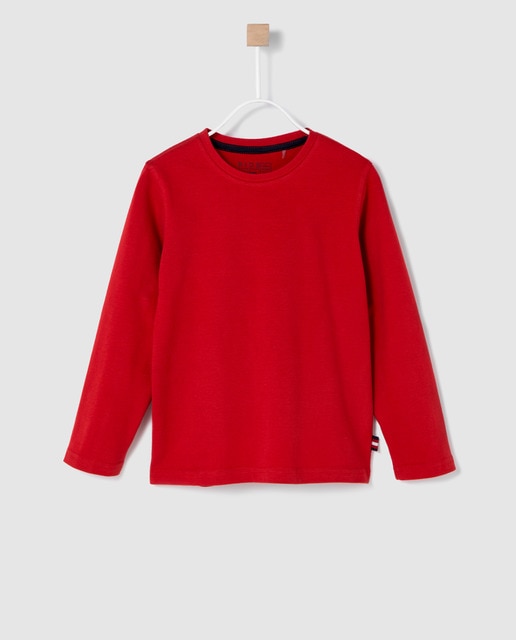 Camiseta de niño Freestyle de manga larga en rojo