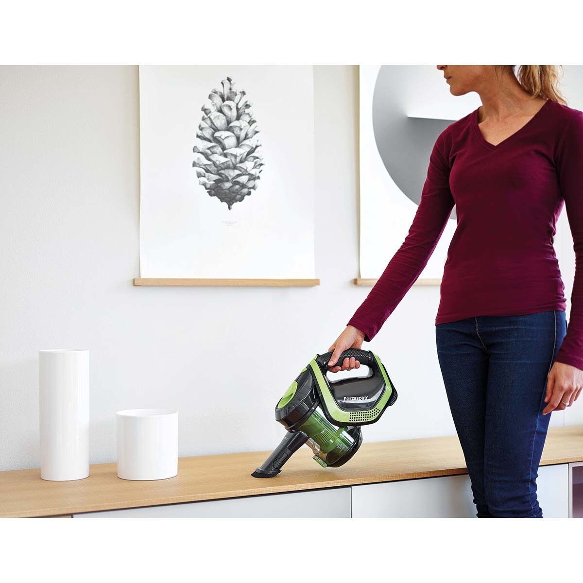 Polti Forzaspira Slim SR110 2 in 1 cordless vertical rechargeable broom