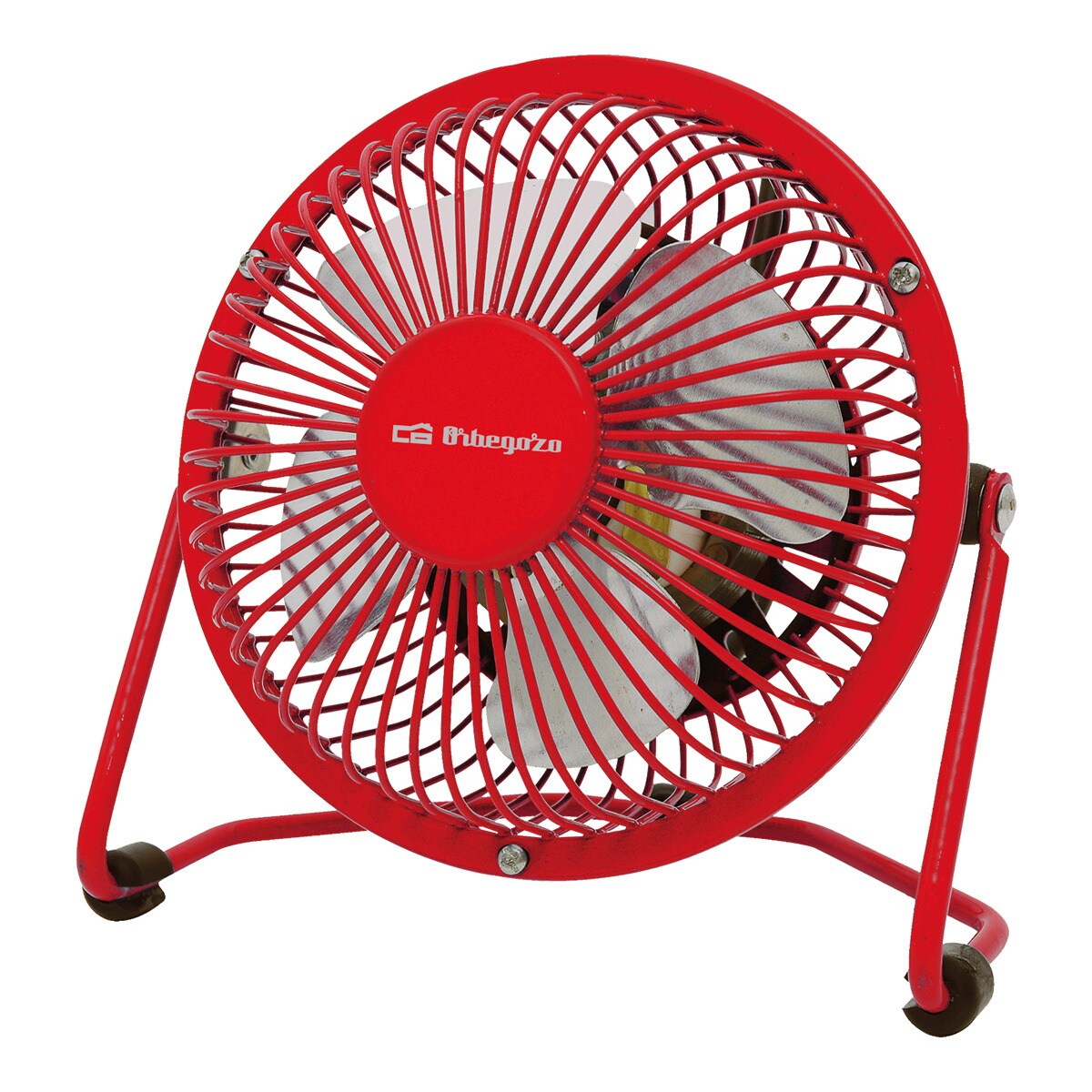 Ventilador de mesa rojo Orbegozo Mini Power Fan PW1021 con USB