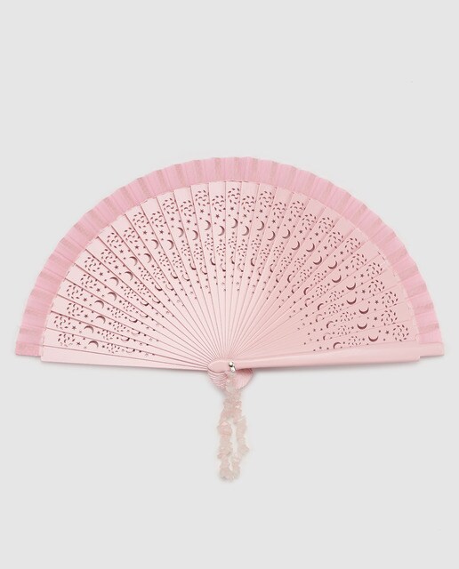 Abanico Con A Pulsera Abanicos Madera Garcia Rosa Calada Tono Cuarzo De bvgYf67y