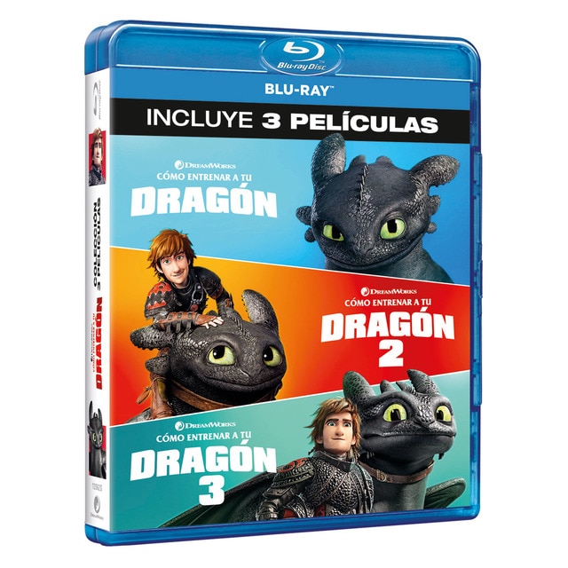 Pack Cómo entrenar a tu dragón: Películas 1-3 (Blu-Ray
