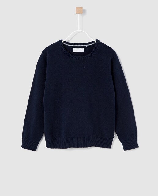 plain navy blue sweater