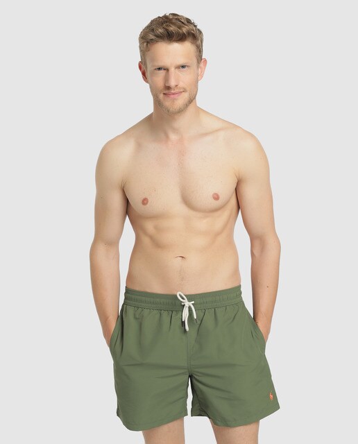 polo camo swim trunks