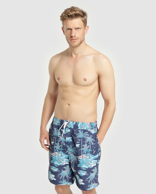 Bermuda Bañador De Lacoste Hombre Estampado Azul OPiXuTkZ