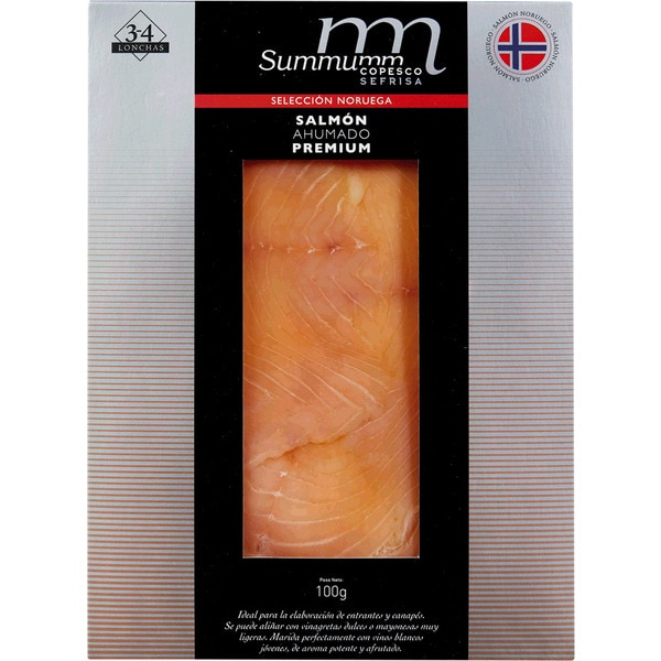 Lombo de Salmão Fumado Premium Mini Fatias unidade 100 g