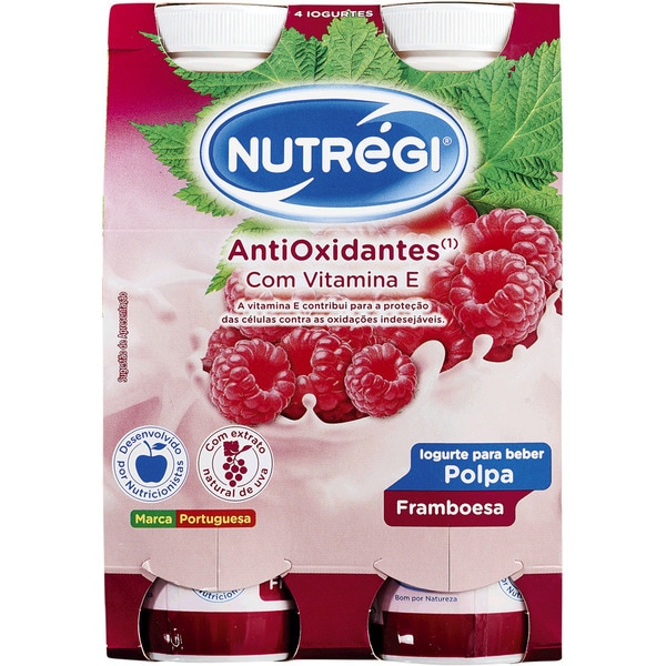 Iogurte Líquido de Polpa de Framboesa Pack 4 embalagem 170 g