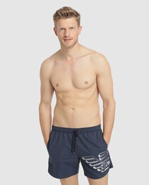 Bañador Estampado Azul Emporio Bermuda Hombre De Armani BordCxe