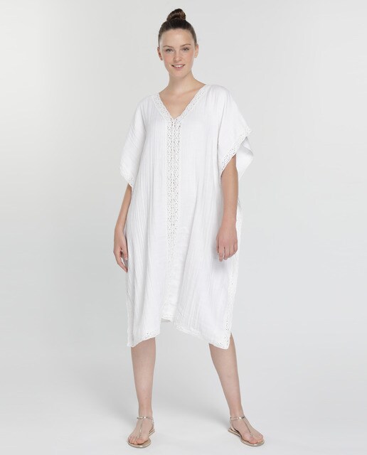 Easy Wear white cotton kaftan · Fashion · El Corte Inglés