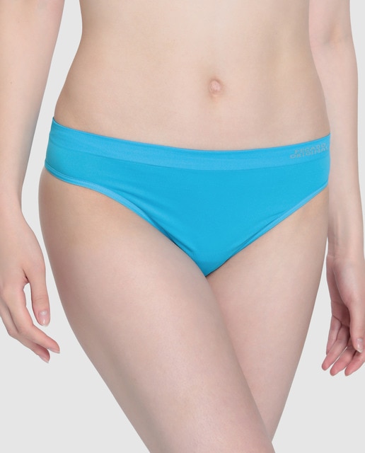 Tanga liso en azul