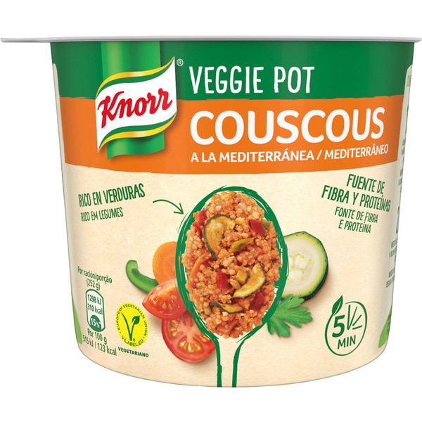 Couscous Veggie Mediterrâneo embalagem 73 g · Knorr · Supermercado El Corte Inglés
