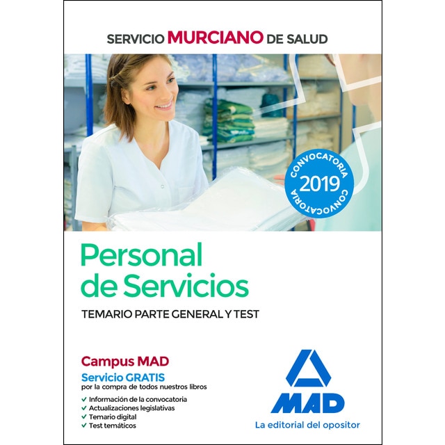 Administrativo del servicio murciano de salud. Temario parte general y test