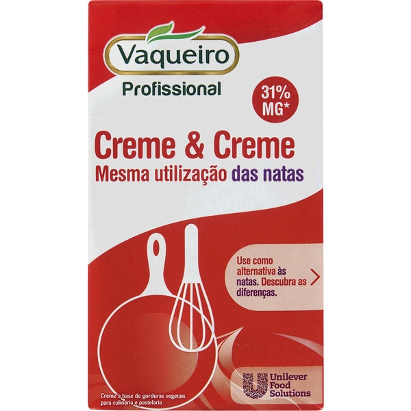 Creme Vegetal 31% embalagem 1 L
