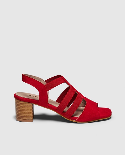Antea - Sandalias De Tacón De Mujer De Color Rojo, precio y características  - Shoptize
