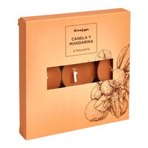 El Corte Inglés Cinnamon and Mandarin set of 9 tealight candles