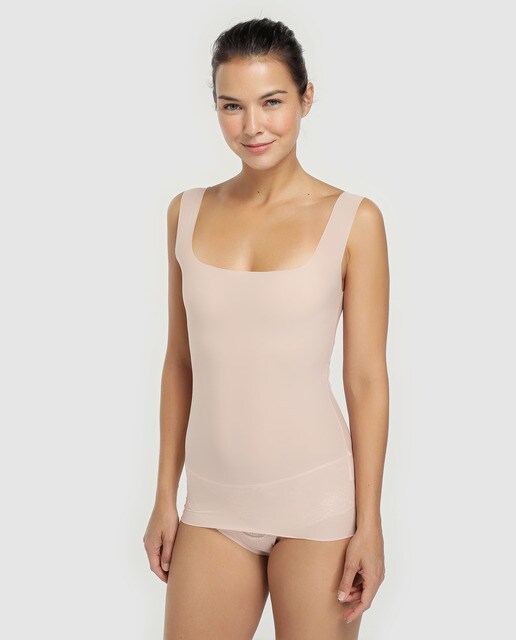 T-shirt Piuma natural sem costuras