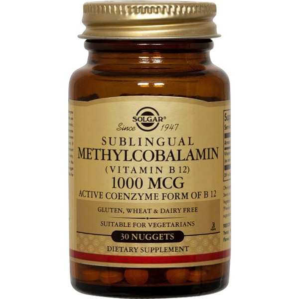 Methycobalamin Vitamina B12 Sublingual 1000mcg frasco 30 unidades