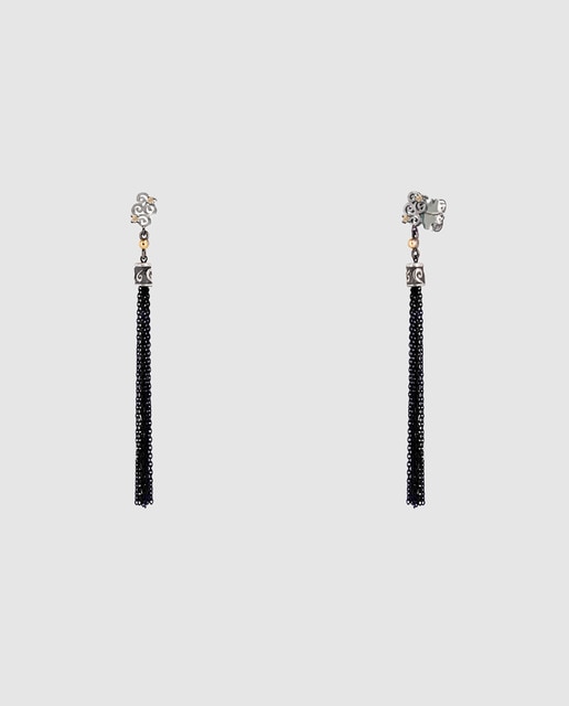 Pendientes Bohemme Soul Collection de plata con oro y circonitas