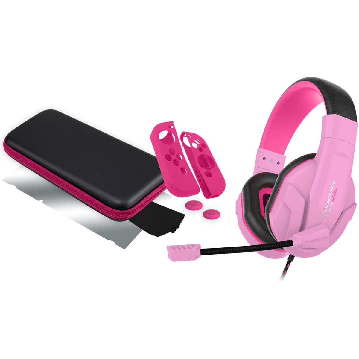 Ardistel Blackfire Nsx10 pack de accesorios para nintendo switch rosa gaming must have conjunto pink nsw s.l editionswitch videojuegos multicolor perswiard19028901