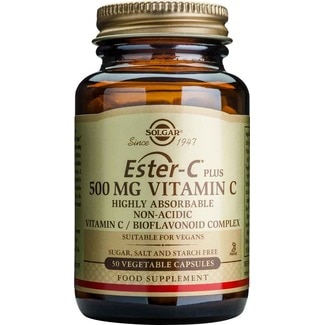 Solgar Ester-C Plus 500 mg Vitamina C Não Ácida frasco 50 cápsulas