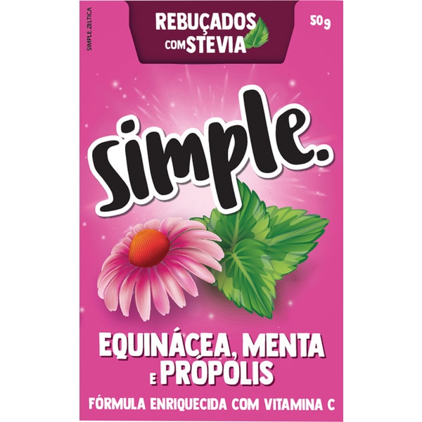 Rebuçados com Stevia de Equinácea, Menta e Própolis embalagem 50 g