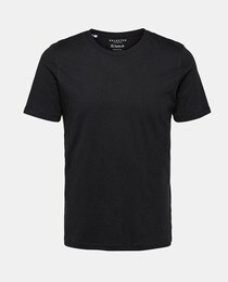 camiseta basica negra hombre