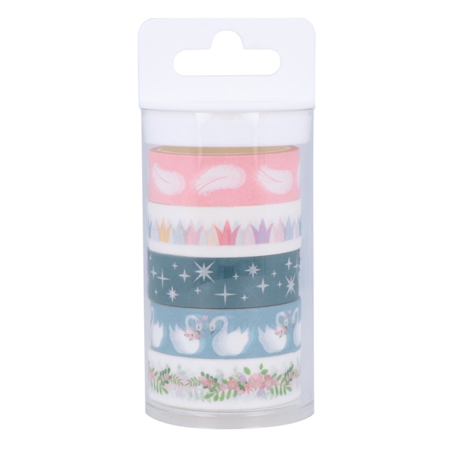 Set 5 Masking Tape Lovely Swan Artemio
