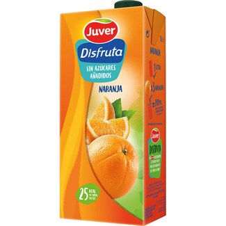 JUVER DISFRUTA néctar de naranja sin azúcares añadidos brik 1 l