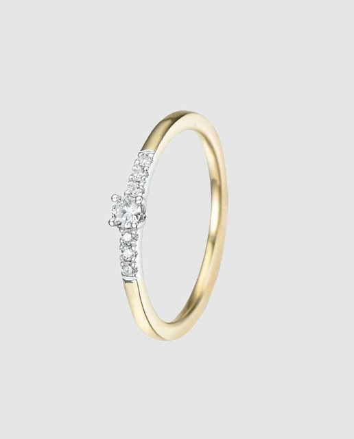 Anillo Diamonds El Corte Inglés de oro y diamantes