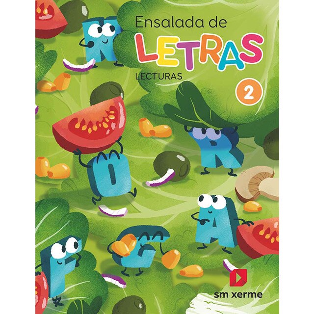 Lecturas. Ensalada de letras. 2 primaria. Xerme. (Tapa blanda)