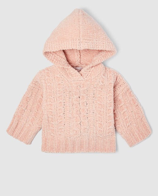 baby girl hooded sweater