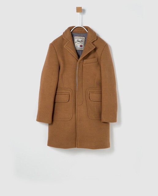 boys camel coat