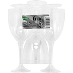 Wiederverwendbares, transparentes Glas für Wasser oder Wein Paket 6 Einheiten