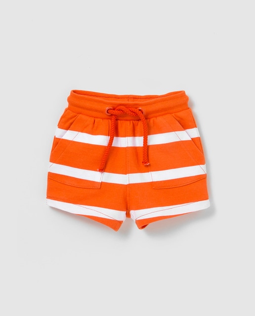 baby boy orange shorts
