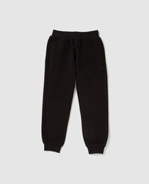 boys plain black tracksuit bottoms