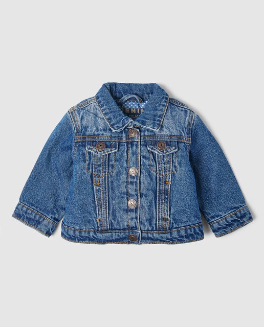 baby distressed denim jacket