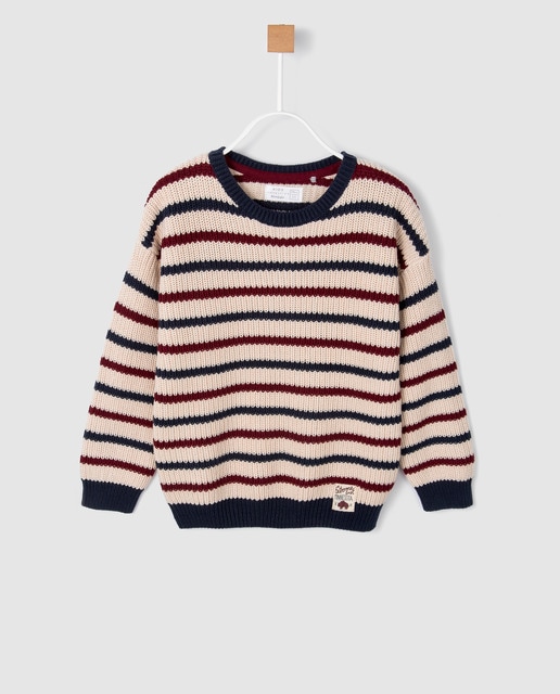 Jersey de niño Brotes de rayas multicolor