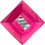 Wiederverwendbarer rosa, quadratischer Suppenteller 18x18cm Paket 6 Einheiten