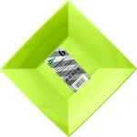 plato hondo cuadrado verde reutilizable 18x18cm paquete 6 unidades