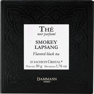 Dammann Fréres Chá Preto Smokey Lapsang embalagem 25 unidades