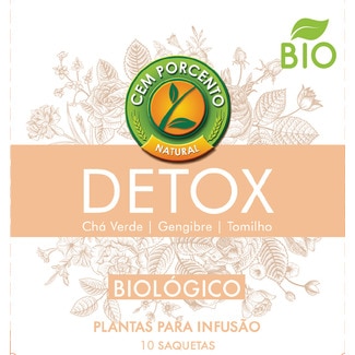 Cem Porcento Infusão Detox Biológico embalagem 13 g