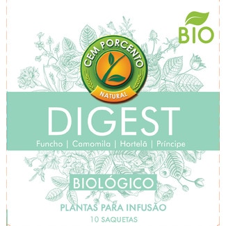 Cem Porcento Infusão Digest Biológica embalagem 13 g